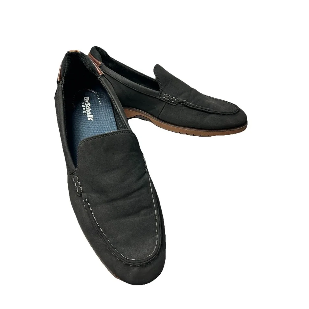Dr. Scholl's Sync Up Moc Men's 12M Black Slip On Loafers Comfort Casual Gorpcore